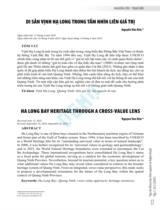 Di sản Vịnh Hạ Long trong tầm nhìn liên giá trị / Nguyễn Văn Kim