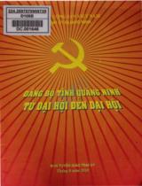 Đảng bộ tỉnh Quảng Ninh từ đại hội đến đại hội