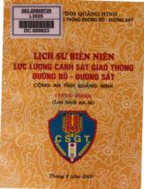 Lịch sử biên niên lực lượng cảnh sát giao thông đường bộ - đường sắt công an tỉnh Quảng Ninh 1955 - 2000 : Lưu hành nội bộ
