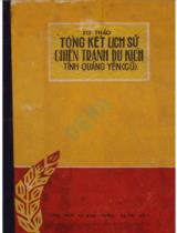 Sơ thảo tổng kết lịch sử chiến tranh du kích tỉnh Quảng Yên (cũ)