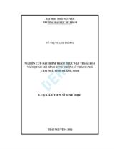 Nghiên cứu đặc điểm thảm thực vật thoái hóa và một số mô hình rừng trồng ở thành phố Cẩm Phả, tỉnh Quảng Ninh : Luận án / Vũ Thị Thanh Hương