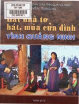 Hát nhà tơ hát, múa cửa đình tỉnh Quảng Ninh / Nguyễn Trung Hà chủ biên