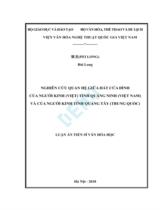 Nghiên cứu quan hệ giữa hát Cửa đình của người Kinh (Việt) tỉnh Quảng Ninh (Việt Nam) và của người Kinh tỉnh Quảng Tây (Trung Quốc) : Luận án / Bùi Long