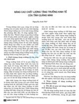 Nâng cao chất lượng tăng trưởng kinh tế của tỉnh Quảng Ninh / Nguyễn Anh Tú