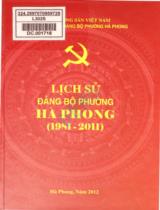 Lịch sử Đảng bộ phường Hà Phong (1981 - 2011)