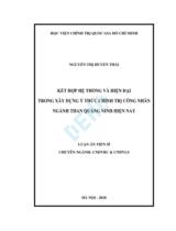 Kết hợp hệ thống hiện đại trong xây dựng ý thức chính trị công nhân ngành Than Quảng Ninh hiện nay : Luận án / Nguyễn Thị Huyền Thái