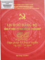Lịch sử Đảng bộ công ty TNHH 1 TV than Hòn Gai - Vinacomin : 55 năm tiếp quản và phát triển (10.1955 - 10.2010)