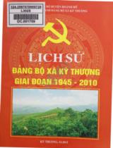 Lịch sử Đảng bộ xã Kỳ Thượng : Giai đoạn 1945 - 2010 / Bàn Thị Phương biên soạn