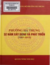 Phường Hà Trung - 32 năm xây dựng và phát triển (1981 - 2013)