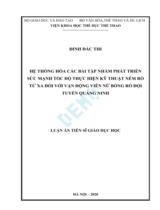 Hệ thống hóa các bài tập nhằm phát triển sức mạnh tốc độ thực hiện kỹ thuật ném rổ từ xa đối với vận động viên nữ bóng rổ đội tuyển Quảng Ninh : Luận án / Đinh Đắc Thi