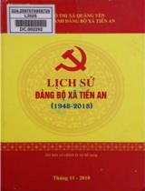 Lịch sử Đảng bộ xã Tiền An (1948 - 2018)