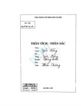 Thần tích Thần sắc tổng Yên Lãng, huyện Đông Triều