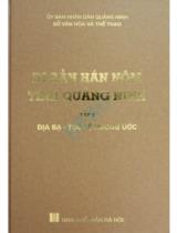 Di sản Hán Nôm tỉnh Quảng Ninh : Đồng Khánh địa dư chí và Thần tích thần sắc các làng xã trong tỉnh . T.2 , Địa bạ - Tục lệ hương ước