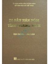 Di sản Hán Nôm tỉnh Quảng Ninh : Ức Trai dư địa chí, Đại Nam nhất thống chí, văn bia, câu đối và các bài thơ phú về Quảng Ninh . T.3 , Địa chí cổ - Thơ văn