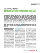 Quảng Ninh đẩy mạnh xây dựng thương hiệu nông sản / Tạ Duy Thịnh