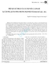 Hiệu quả kỹ thuật của các hộ nuôi cá lồng bè tại Cẩm Phả, Quảng Ninh: phương pháp phân tích bao dữ liệu - DEA/ Nguyễn Văn Quang, Nguyễn Tiến Hùng
