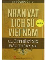 Nhân vật lịch sử Việt Nam cuối thế kỷ XIX đầu thế kỷ XX : Sách tham khảo / Vũ Thanh Sơn . Q.3 , Chống quân Pháp ở Bắc Kì lần thứ nhất