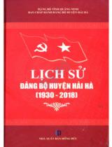Lịch sử Đảng bộ huyện Hải Hà (1930 - 2018)