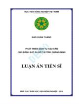 Phát triển dịch vụ hậu cần cho đánh bắt xa bờ tại tỉnh Quảng Ninh / Đào Xuân Thắng