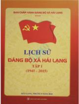 Lịch sử Đảng bộ xã Hải Lạng . T.1 , 1945 - 2015